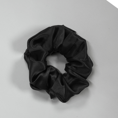 Chouchou 100% Soie - Noir
