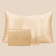 Taie Oreiller 100% Soie - Champagne