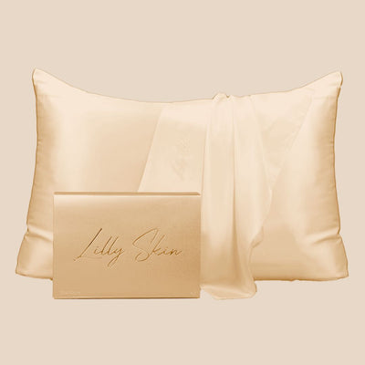 Taie Oreiller 100% Soie - Champagne