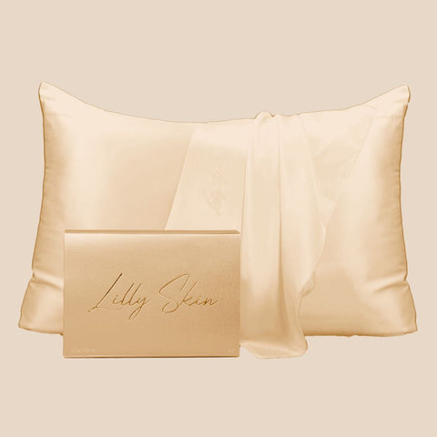 Taie Oreiller 100% Soie - Champagne