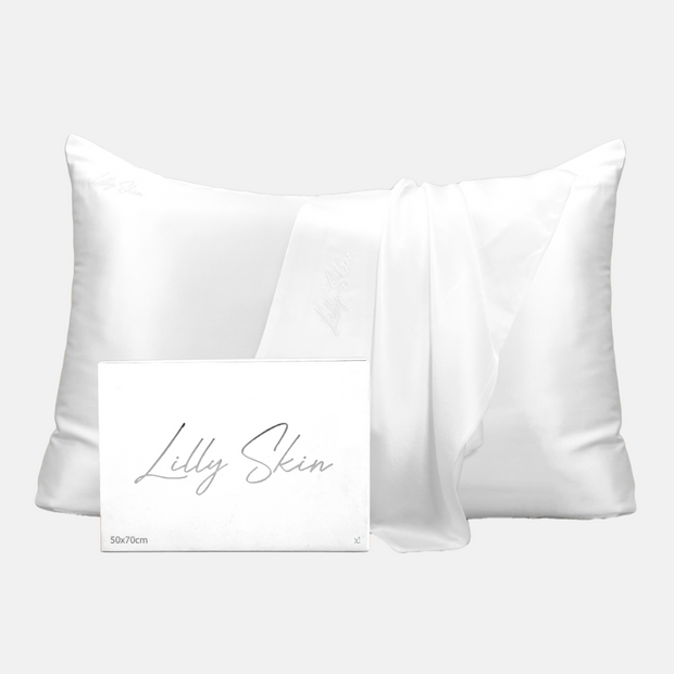 Taie Oreiller 100% Soie - Blanc