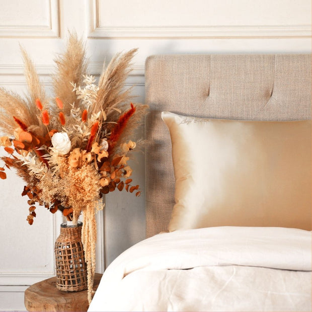 Taie Oreiller 100% Soie - Champagne