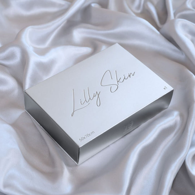 Taie Oreiller 100% Soie - Gris Perle