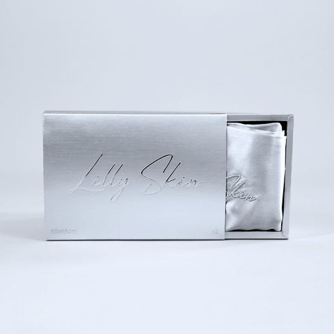 Taie d'oreiller 100% Soie - Gris Perle