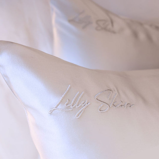 Taie Oreiller 100% Soie - Gris Perle