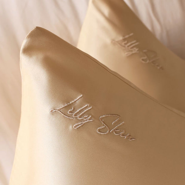 Taie Oreiller 100% Soie - Champagne