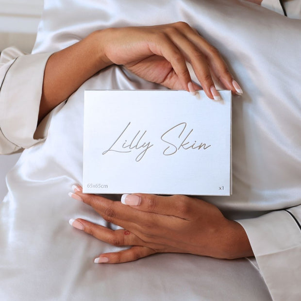 Taie Oreiller 100% Soie - Gris Perle