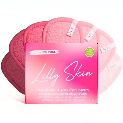 1 Boite de Pads Rainbow Rose